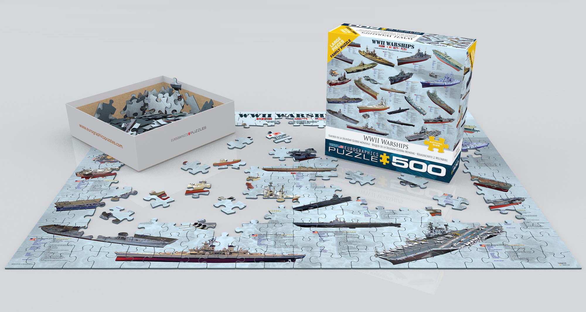 Amazon.com: World War II Warships Puzzle, 500-Piece : Eurographics